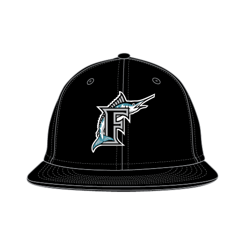 Marlins Fitted Hat - Black