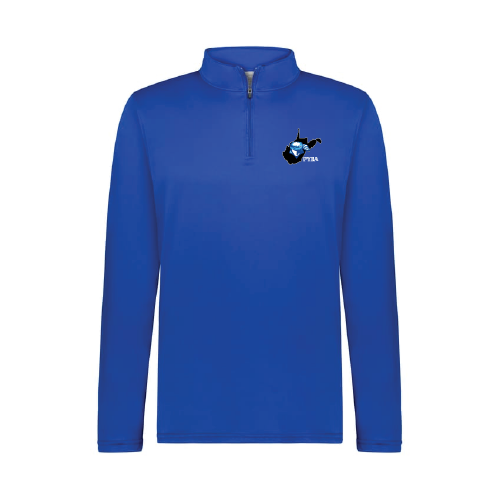 PYBA Mens LS 1/4 Zip Pullover - Royal