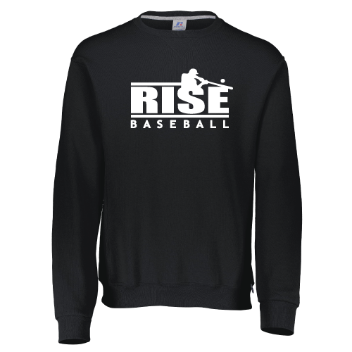 Rise Mens LS Sweatshirt - Hitter Logo - Black