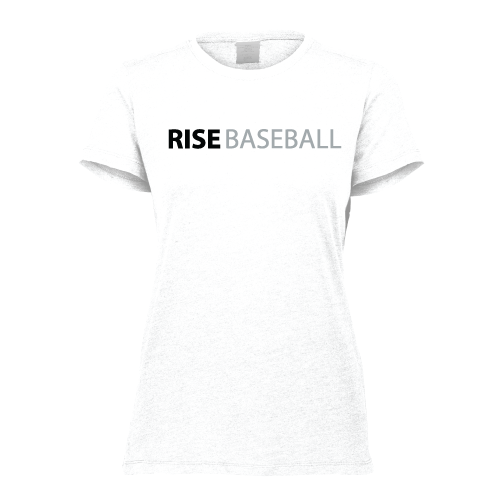 Rise Womens SS Tri Blend - White