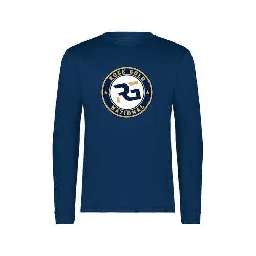 Rock Gold National Mens LS Dri Fit - Navy