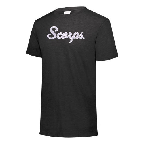 Womens Tri Blend - Script - Black