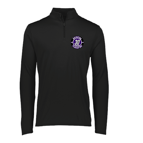 Mens 1/4 Zip - Circle Logo - Black