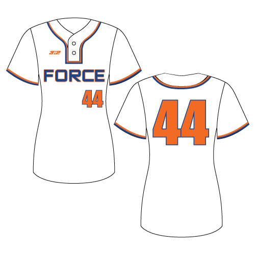 Southern Force 2 Button Jersey - White
