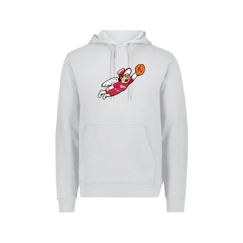 777 Womens LS Fleece Hoodie - White