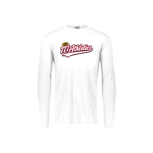 777 Womens LS Tri Blend - White