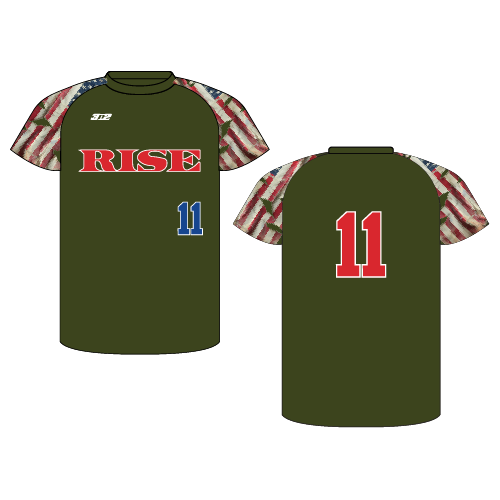 Rise Crew Neck Jersey - Army Green