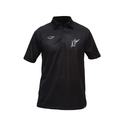 Marlins Mens Performance Polo - Black
