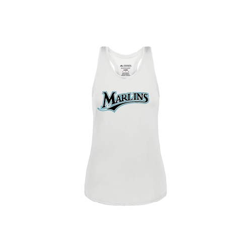 Marlins Womens Tank Top - White