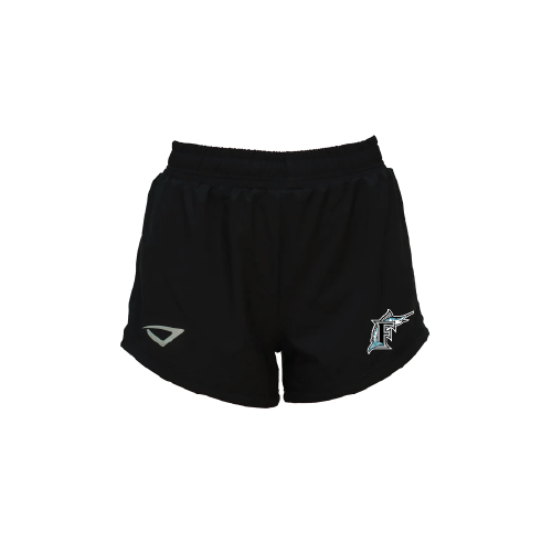 Marlins Womens Dynasty Shorts - Black