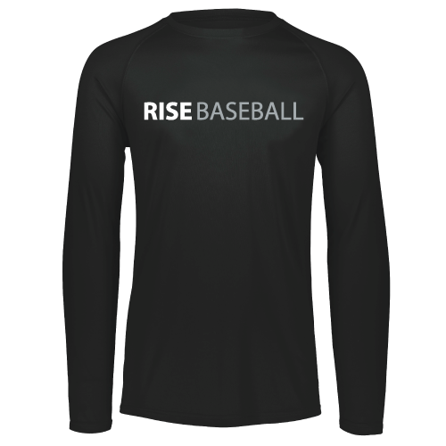 Rise Mens LS Dri Fit - Black