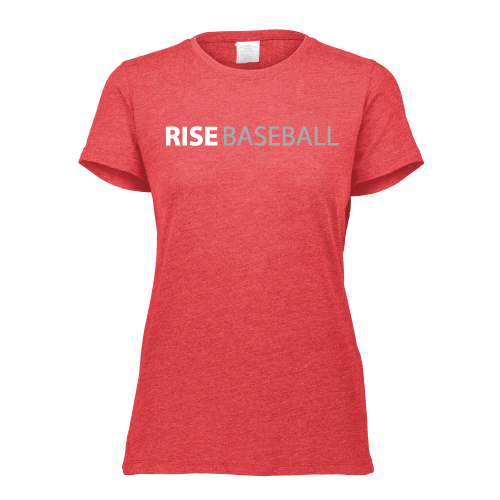 Rise Womens SS Tri Blend - Red