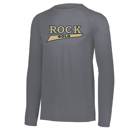 Rock Gold Softball Mens LS Dri Fit - Grey