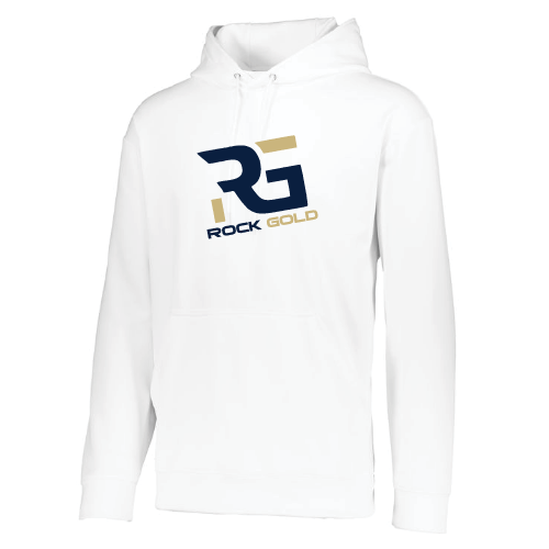 Rock Gold Softball Mens LS Hoodie - White