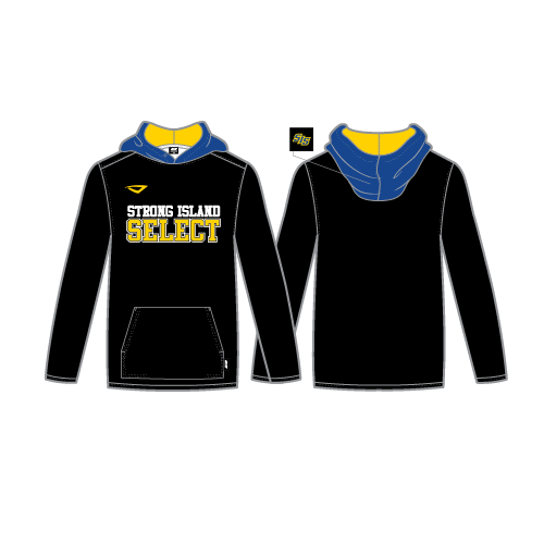 Strong Island Select Unisex LS Fleece Hoodie - Black