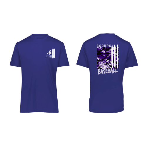Scorps Mens SS Dri Fit - Purple