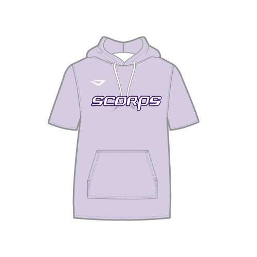 Scorps Sublimated Stealth Hoodie - Text Logo - Purple