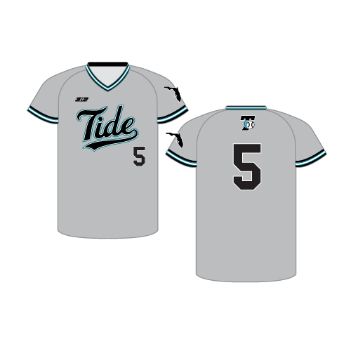 Tide Mens V Neck Jersey - Grey