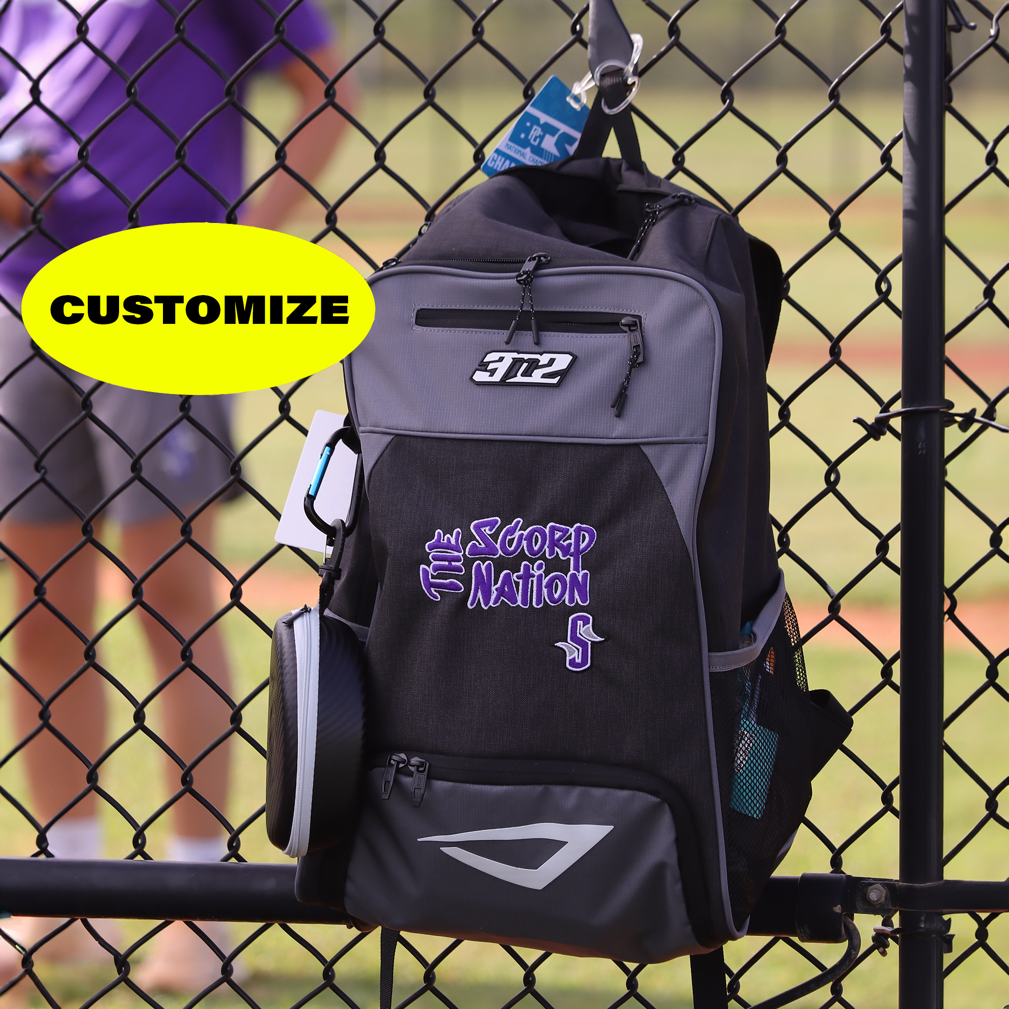 3N2 Full Count Bat Bag Backpack Blue Backpack